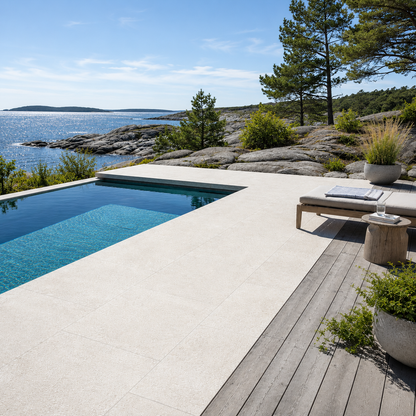 Nordstone Beige Poltettu Kalkkikivilaatta